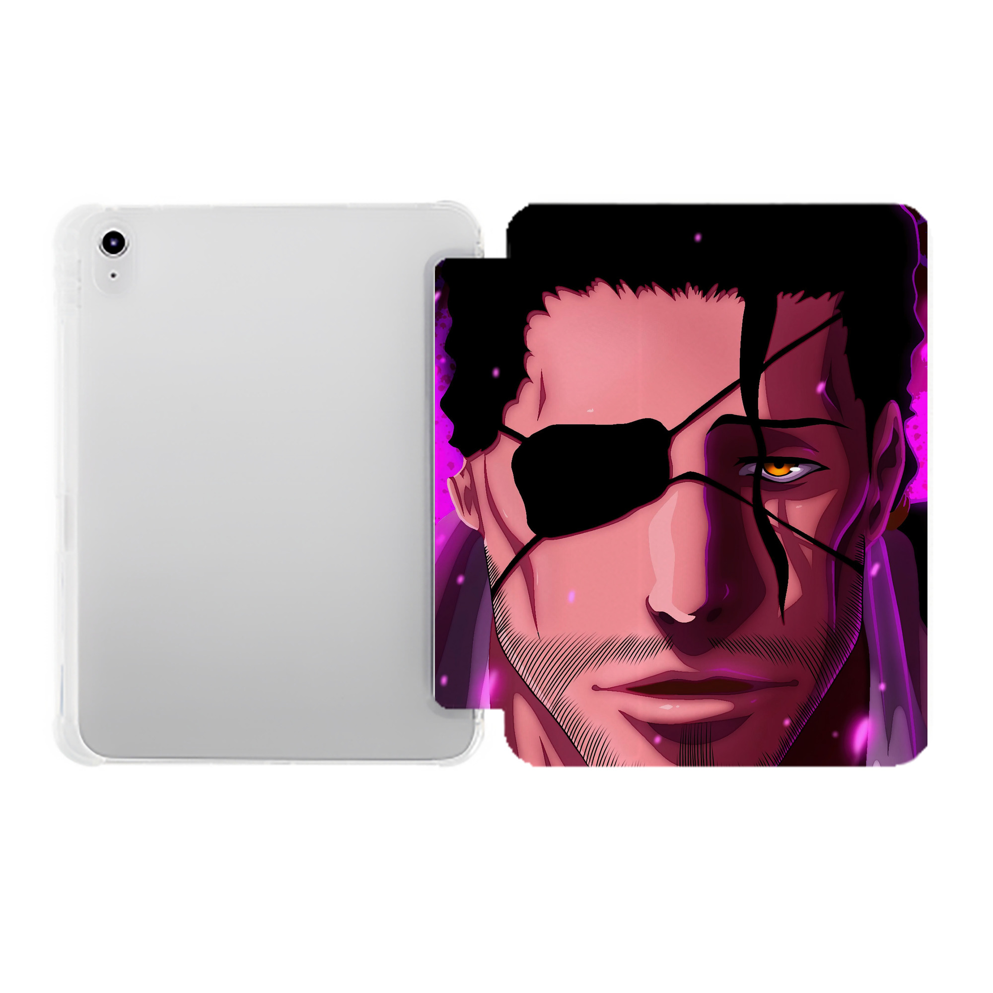 （画像用） ブリーチ BLEACH IPad ケース ペン収納付き 三つ折りスタンド PUレザー×シリコン 対応機種9.5/10.5/10.9インチ